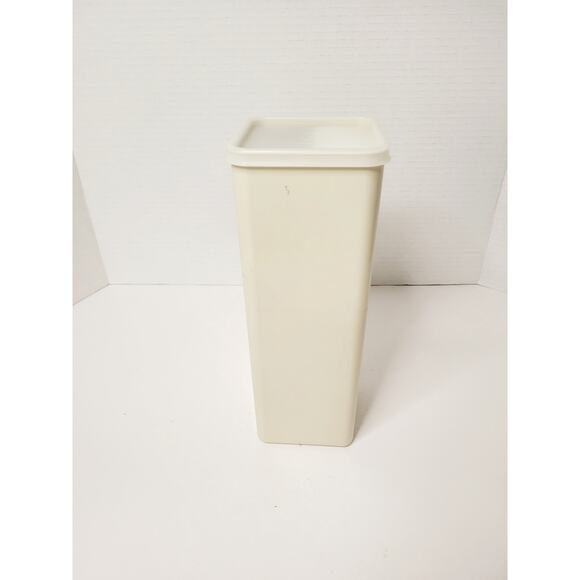 Vintage Tupperware Velveeta Cheese Keeper Container #1696 with Tray Sheer/Almond - Picture 1 of 5